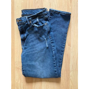 Denizen Jeans Women's 9 Blue Medium Wash Crop High Rise Skinny Leg Jeans